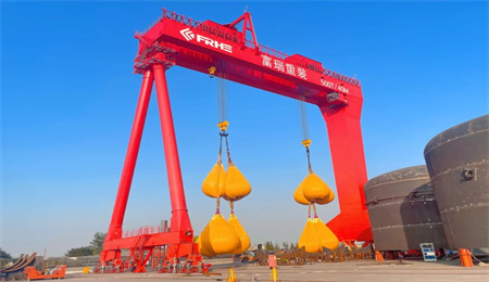 kingda crane 550 ton gantry crane successfully passed the acceptance